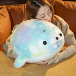 Rainbow Galaxy Seal Plushies 15 Rainbow Galaxy Seal Plushies -Kawaii Store kawaiies plushies plush softtoy rainbow galaxy seal plushies new soft toy 443782