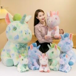 Rainbow Galaxy Unicorn Plushie Collection -Kawaii Store kawaiies plushies plush softtoy rainbow galaxy unicorn plushie collection new soft toy 927443