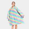 Apparel Rainbow Oversized Thick Blanket Hoodie -Kawaii Store kawaiies plushies plush softtoy rainbow oversized thick blanket hoodie apparel 514544