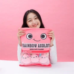 Rainbow Pink Blue Axolotl Candy Bag Plushies 18 Rainbow Pink Blue Axolotl Candy Bag Plushies -Kawaii Store kawaiies plushies plush softtoy rainbow pink blue axolotl candy bag plushies new soft toy 131977