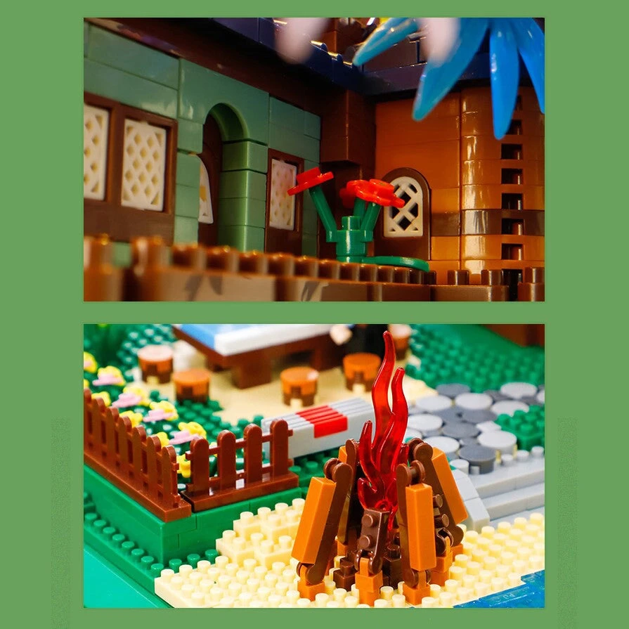 Rainbow Sakura Tree House Light Nano Building Blocks 13 Rainbow Sakura Tree House Light Nano Building Blocks - Image 11