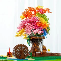 Rainbow Sakura Tree House Light Nano Building Blocks 26 Rainbow Sakura Tree House Light Nano Building Blocks -Kawaii Store kawaiies plushies plush softtoy rainbow sakura tree house building blocks build it 980330