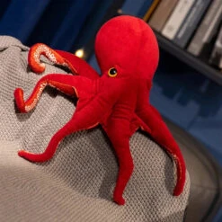 Red Life-like Octopus Plushie -Kawaii Store kawaiies plushies plush softtoy red life like octopus plushie soft toy 949019