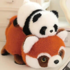 Reversible Red Panda To Panda Plush -Kawaii Store kawaiies plushies plush softtoy reversible red panda to panda plush soft toy 510945