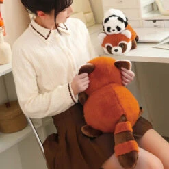 Reversible Red Panda To Panda Plush -Kawaii Store kawaiies plushies plush softtoy reversible red panda to panda plush soft toy 928263