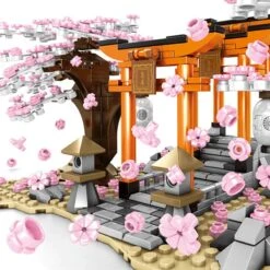 Romantic Japanese Torii Gates Cherry Blossom Trees Building Sets | Special Edition 14 Romantic Japanese Torii Gates Cherry Blossom Trees Building Sets | Special Edition -Kawaii Store kawaiies plushies plush softtoy romantic couple japanese sakura cherry blossom new build it 450124