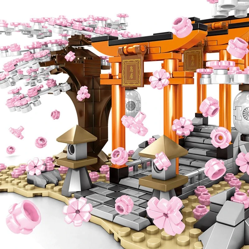 Romantic Japanese Torii Gates Cherry Blossom Trees Building Sets | Special Edition 8 Romantic Japanese Torii Gates Cherry Blossom Trees Building Sets | Special Edition - Image 6