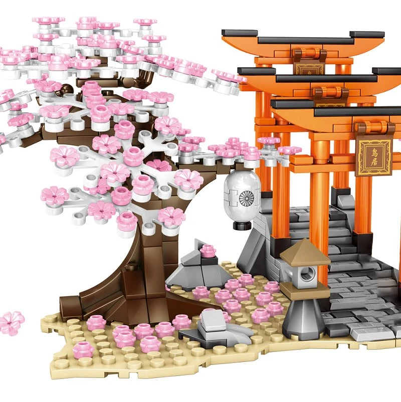 Romantic Japanese Torii Gates Cherry Blossom Trees Building Sets | Special Edition 9 Romantic Japanese Torii Gates Cherry Blossom Trees Building Sets | Special Edition - Image 7
