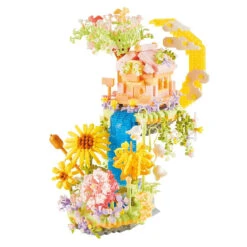 Romantic Waterfall Orchard Villa Micro Building Blocks With Light -Kawaii Store kawaiies plushies plush softtoy romantic waterfall orchard villa micro building blocks with light build it 989733