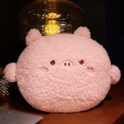 Round Fluffy Animal Pillow Plushie Collection -Kawaii Store kawaiies plushies plush softtoy round fluffy animal pillow plushie collection soft toy pig 837116