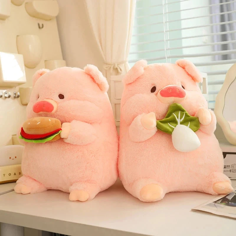Round Fluffy Chonky Piggy Plushie 4 Round Fluffy Chonky Piggy Plushie - Image 2