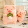 Round Fluffy Chonky Piggy Plushie -Kawaii Store kawaiies plushies plush softtoy round fluffy chonky piggy plushie soft toy 624459