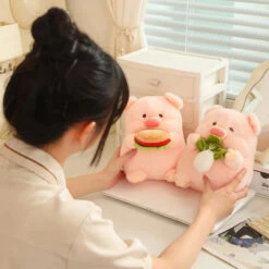 Round Fluffy Chonky Piggy Plushie 24 Round Fluffy Chonky Piggy Plushie -Kawaii Store kawaiies plushies plush softtoy round fluffy chonky piggy plushie soft toy 770976