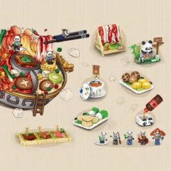 Royal Hot Pot Meal Micro Building Set | NEW -Kawaii Store kawaiies plushies plush softtoy royal hot pot meal micro building set new build it 946746