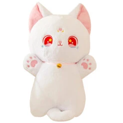Sailor Moon Fluffy Black White Cat Plushies -Kawaii Store kawaiies plushies plush softtoy sailor moon fluffy black white cat plushies soft toy 385694