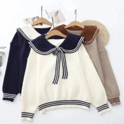Apparel Sailor Moon Inspired Collar Long Sleeve Cardigan -Kawaii Store kawaiies plushies plush softtoy sailor moon inspired collar long sleeve cardigan apparel 473569