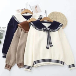Apparel Sailor Moon Inspired Collar Long Sleeve Cardigan -Kawaii Store kawaiies plushies plush softtoy sailor moon inspired collar long sleeve cardigan apparel 670087