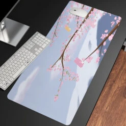 Accessories Sakura Cherry Blossom Large Mouse Pad Collection -Kawaii Store kawaiies plushies plush softtoy sakura cherry blossom large mouse pad collection accessories 12 80 x 30cm 232118