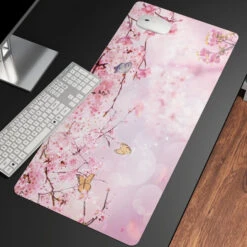 Accessories Sakura Cherry Blossom Large Mouse Pad Collection -Kawaii Store kawaiies plushies plush softtoy sakura cherry blossom large mouse pad collection accessories 13 60 x 30cm 919094