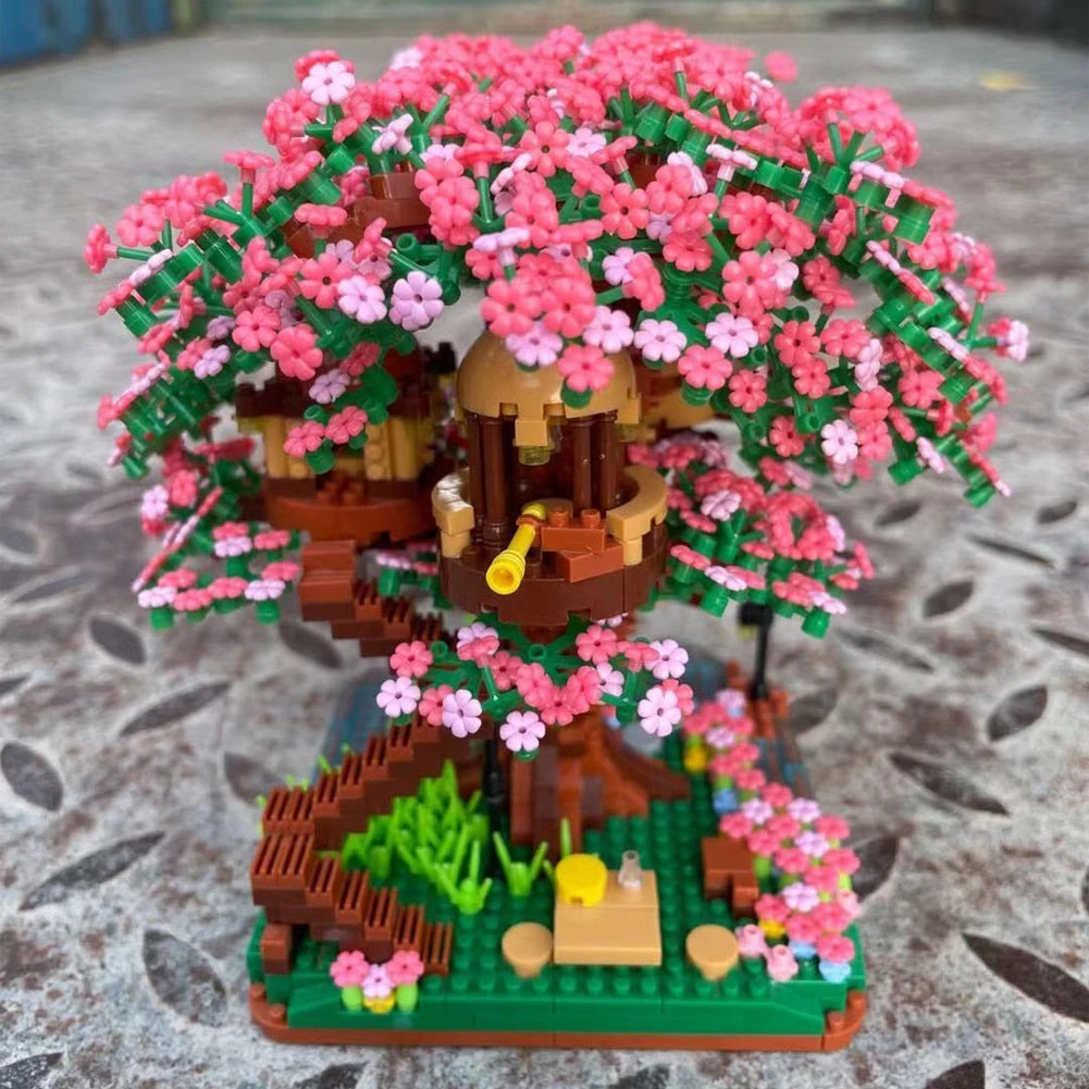 Sakura Cherry Blossom Tree House Nano Building Set 10 Sakura Cherry Blossom Tree House Nano Building Set - Image 8