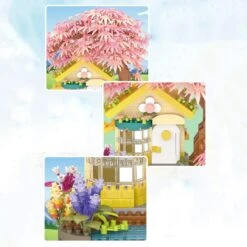 Sakura Cottage Micro Building Set 14 Sakura Cottage Micro Building Set -Kawaii Store kawaiies plushies plush softtoy sakura cottage micro building set build it 904383