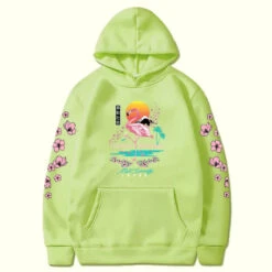 Apparel Sakura Flamingo Sunset Unisex Hoodie -Kawaii Store kawaiies plushies plush softtoy sakura flamingo sunset unisex hoodie apparel lime xxxl 721934