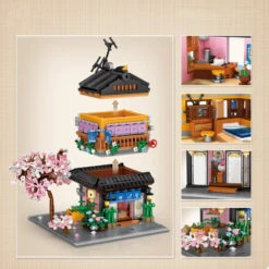Sakura Stores Micro Building Set -Kawaii Store kawaiies plushies plush softtoy sakura stores micro building set new build it 114330