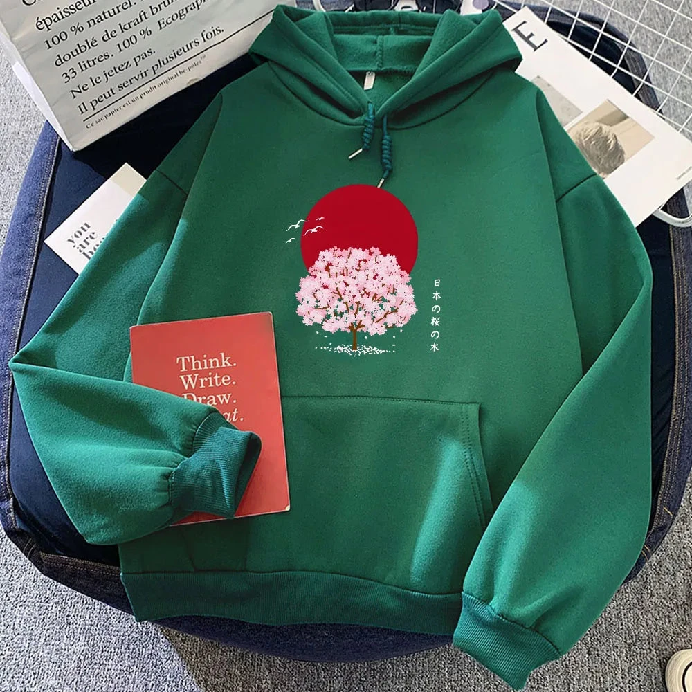 Apparel Sakura Tree Blood Red Moon Unisex Hoodie 14 Apparel Sakura Tree Blood Red Moon Unisex Hoodie - Image 12