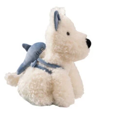 Schnauzer Dog With Shark Bag Plush -Kawaii Store kawaiies plushies plush softtoy schnauzer dog with shark bag plush soft toy 534758