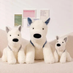 Schnauzer Dog With Shark Bag Plush -Kawaii Store kawaiies plushies plush softtoy schnauzer dog with shark bag plush soft toy 731596