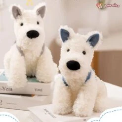 Schnauzer Dog With Shark Bag Plush -Kawaii Store kawaiies plushies plush softtoy schnauzer dog with shark bag plush soft toy 974540