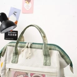 Apparel Set Of 5 Kawaii Plaid Backpack Bag Collection -Kawaii Store kawaiies plushies plush softtoy set of 5 kawaii plaid backpack bag collection bag 759420