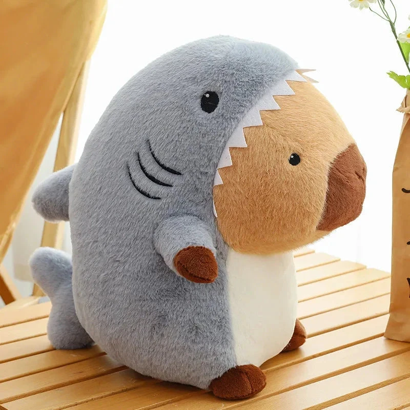 Shark Capybara Cosplay Plush 4 Shark Capybara Cosplay Plush - Image 2