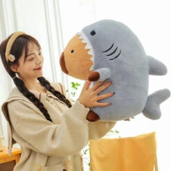 Shark Capybara Cosplay Plush 12 Shark Capybara Cosplay Plush -Kawaii Store kawaiies plushies plush softtoy shark capybara cosplay plush soft toy 871278