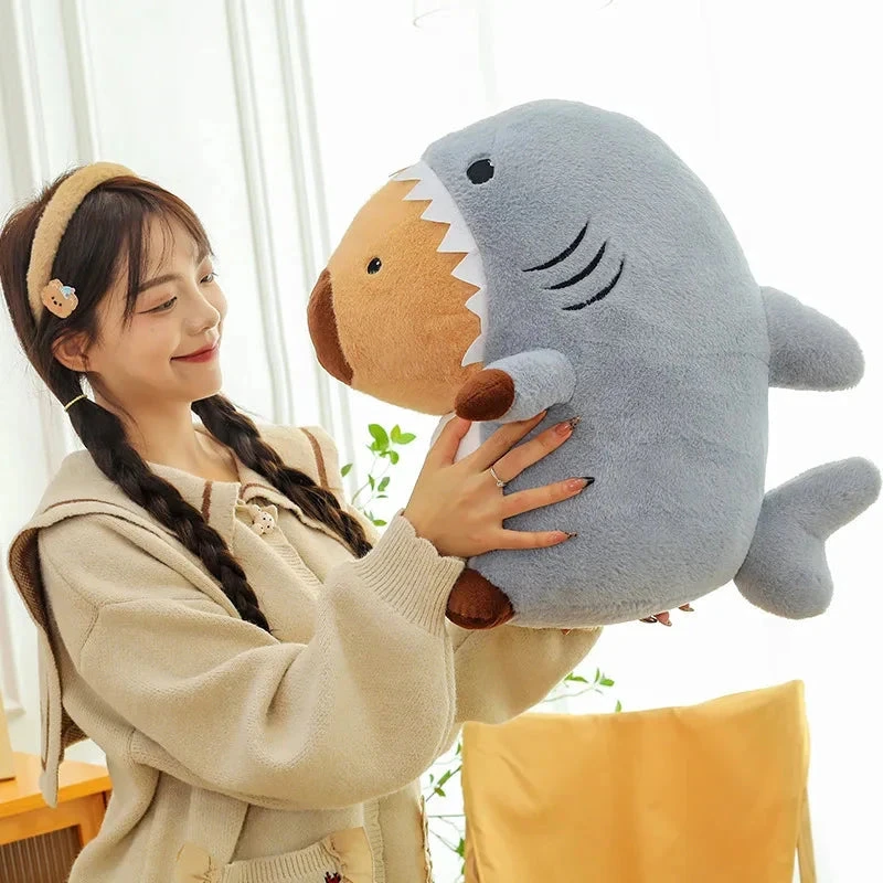 Shark Capybara Cosplay Plush 7 Shark Capybara Cosplay Plush - Image 5