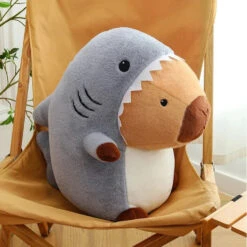 Shark Capybara Cosplay Plush 10 Shark Capybara Cosplay Plush -Kawaii Store kawaiies plushies plush softtoy shark capybara cosplay plush soft toy 961663