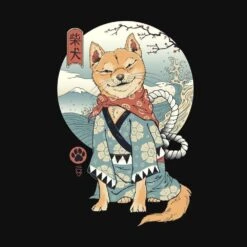 Apparel Shiba Inu In Kimono Tee -Kawaii Store kawaiies plushies plush softtoy shiba inu in kimono tee tops 550949