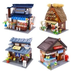 Shirakawa-go Dori Street Japanese Stores Building Sets - Limited Stock -Kawaii Store kawaiies plushies plush softtoy shirakawa go dori street japanese stores build it 505223