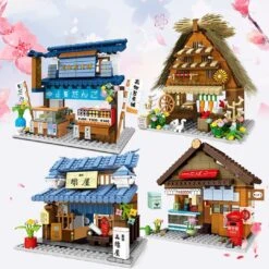 Shirakawa-go Dori Street Japanese Stores Building Sets - Limited Stock