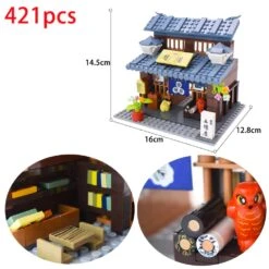 Shirakawa-go Dori Street Japanese Stores Building Sets - Limited Stock -Kawaii Store kawaiies plushies plush softtoy shirakawa go dori street japanese stores build it 885670