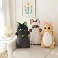 Shortie Two-tone Cat Plushie Collection