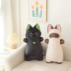 Shortie Two-tone Cat Plushie Collection -Kawaii Store kawaiies plushies plush softtoy shortie two tone cat plushie collection soft toy 684932