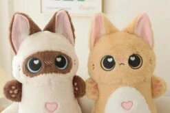 Shortie Two-tone Cat Plushie Collection -Kawaii Store kawaiies plushies plush softtoy shortie two tone cat plushie collection soft toy 889770