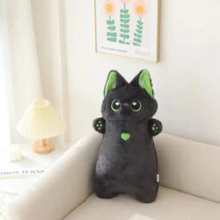 Shortie Two-tone Cat Plushie Collection -Kawaii Store kawaiies plushies plush softtoy shortie two tone cat plushie collection soft toy black green 209093