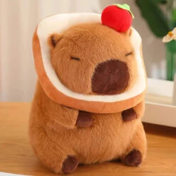 Silly Capybara Toast Turtle Snotty Plushie Family -Kawaii Store kawaiies plushies plush softtoy silly capybara toast turtle snotty plushie family soft toy dark bread apple 30cm 155890