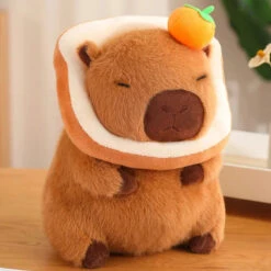 Silly Capybara Toast Turtle Snotty Plushie Family -Kawaii Store kawaiies plushies plush softtoy silly capybara toast turtle snotty plushie family soft toy dark bread orange 30cm 796392