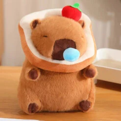 Silly Capybara Toast Turtle Snotty Plushie Family -Kawaii Store kawaiies plushies plush softtoy silly capybara toast turtle snotty plushie family soft toy dark bread snot apple 30cm 851898