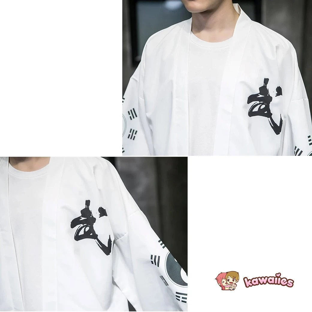 Apparel Silver Crane And Martial Art Wu Men Kimono 17 Apparel Silver Crane And Martial Art Wu Men Kimono - Image 15