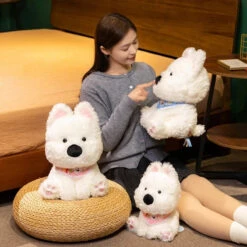 Skye & Bluey West Highland Terrier Dog Plush -Kawaii Store kawaiies plushies plush softtoy skye bluey west highland terrier dog plush soft toy 311442