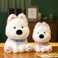 Skye & Bluey West Highland Terrier Dog Plush -Kawaii Store kawaiies plushies plush softtoy skye bluey west highland terrier dog plush soft toy 952513